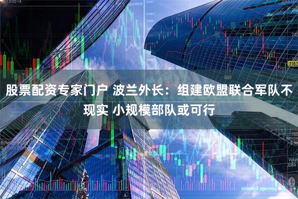 股票配资专家门户 波兰外长：组建欧盟联合军队不现实 小规模部队或可行