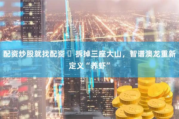 配资炒股就找配资 ​拆掉三座大山，智谱澳龙重新定义“养虾”