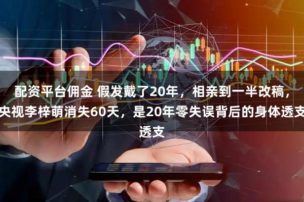 配资平台佣金 假发戴了20年，相亲到一半改稿，央视李梓萌消失60天，是20年零失误背后的身体透支